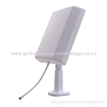Wall Mount Antenna with 2.3 to 2.7GHz, 12dBi, Low-VSWR, Wide Broadband, Compact Size